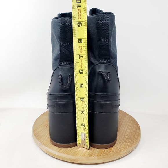 Converse Chuck Taylor All Star De Lux Heel Shoes Womens 8 Black Lug Hi Sneaker - Picture 11 of 15